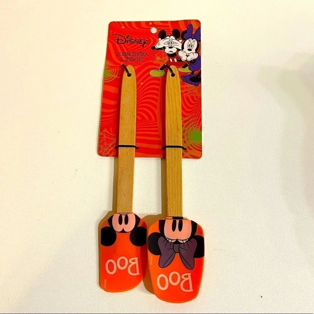 Disney Minnie & Mickey spatula & spoon set NWT